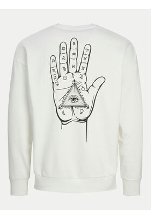 Jack & Jones Bluza Mystic 12257735 Biały Relaxed Fit. Kolor: biały. Materiał: bawełna, syntetyk