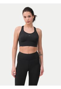 4f - 4F Biustonosz sportowy 4FWSS24USBAF117 Czarny. Kolor: czarny. Materiał: syntetyk #1