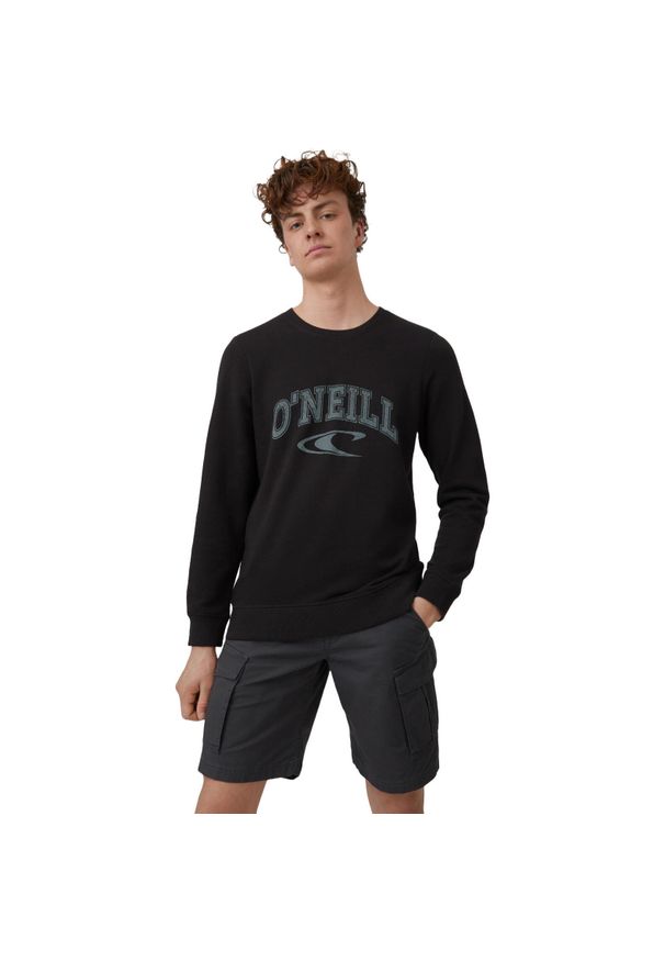 Bluza męskie O'Neill LM State Crew. Kolor: czarny. Materiał: bawełna, materiał. Długość rękawa: długi rękaw