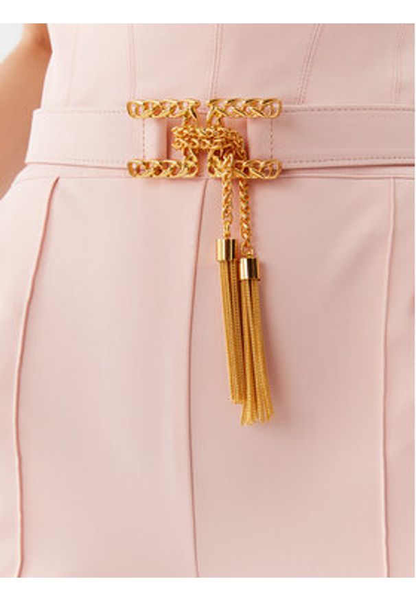 Elisabetta Franchi Kombinezon TU-035-32E2-4304 Różowy Slim Fit. Kolor: różowy. Materiał: syntetyk