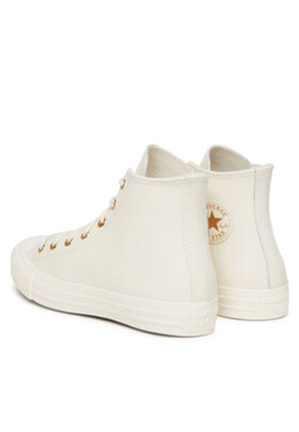 Converse Trampki Chuck Taylor All Star Gold Luxe A10709C Beżowy. Kolor: beżowy. Materiał: materiał