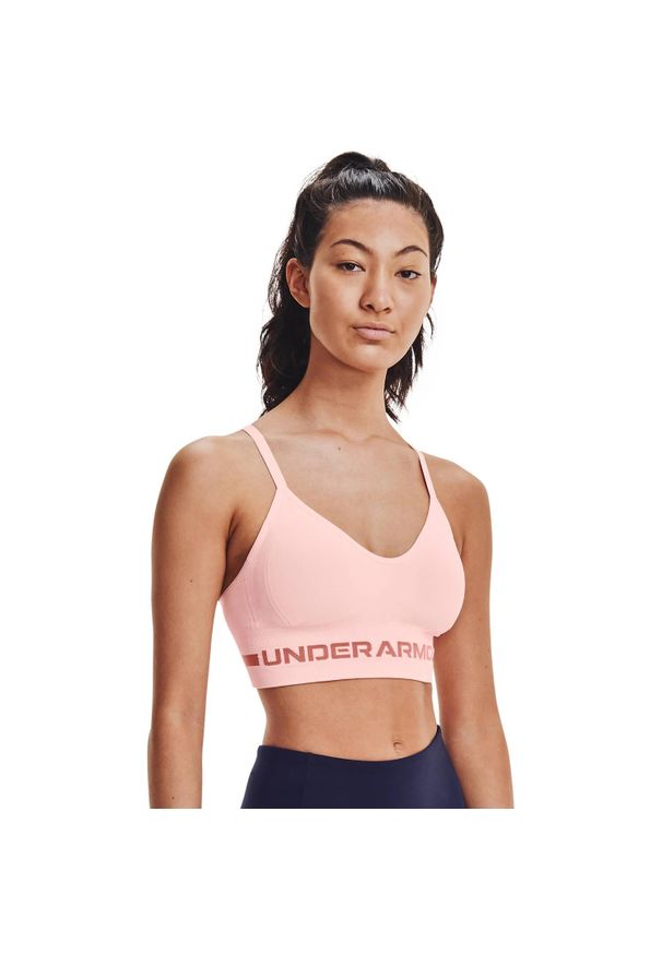 Biustonosz sportowy Under Armour Seamless Low Long Bra XS. Kolor: różowy