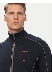 Aeronautica Militare Bluza 262FE2138UF00691 Granatowy Regular Fit. Kolor: niebieski. Materiał: wiskoza #5