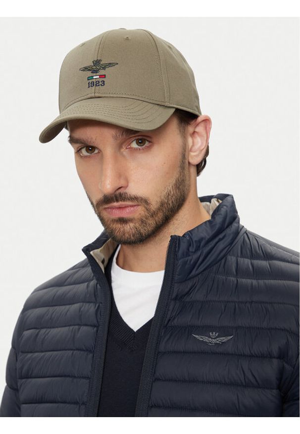 Aeronautica Militare Czapka z daszkiem Cappellino 242HA1179CT2848 Khaki. Kolor: brązowy. Materiał: bawełna, materiał