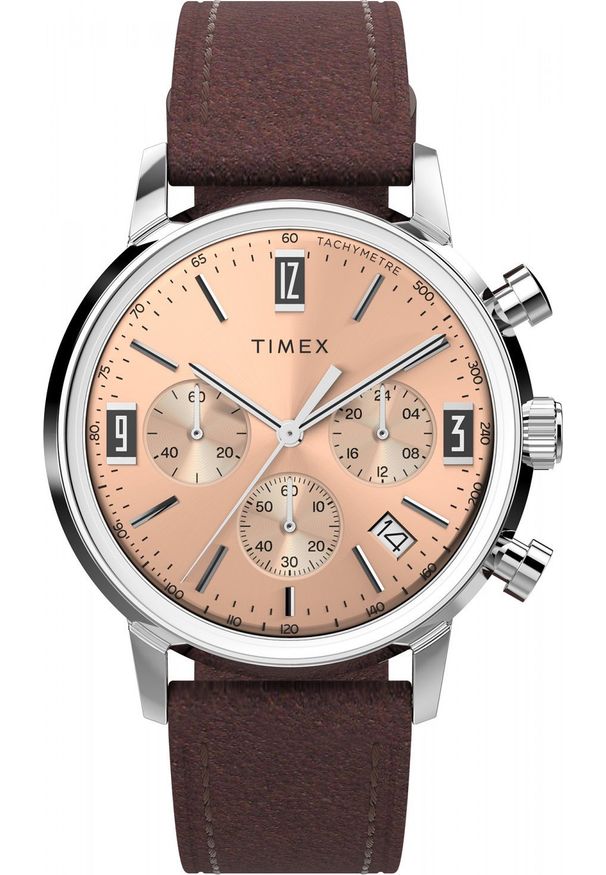 Zegarek Timex Zegarek męski Timex TW2W51400 brązowy. Kolor: brązowy