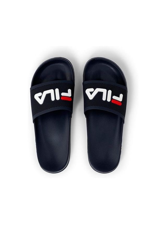 Klapki męskie Fila Morro Bay Spiro. Okazja: na co dzień. Kolor: wielokolorowy, niebieski, biały, czerwony. Sport: pływanie, fitness