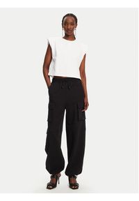 Patrizia Pepe Spodnie dresowe 8P0617/J219-K103 Czarny Relaxed Fit. Kolor: czarny. Materiał: syntetyk #5