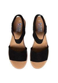 skechers - Skechers Sandały Desert Kiss 31440/BLK Czarny. Kolor: czarny. Materiał: materiał #6