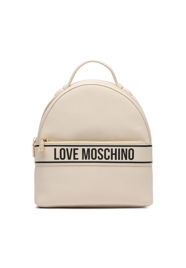 Love Moschino - Plecak LOVE MOSCHINO. Kolor: beżowy