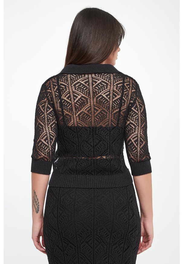 Joseph Ribkoff - Sweter damski ażurowy JOSEPH RIBKOFF. Wzór: ażurowy