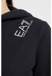 EA7 Emporio Armani dres lounge kolor czarny. Kolor: czarny. Materiał: dresówka. Wzór: nadruk #2
