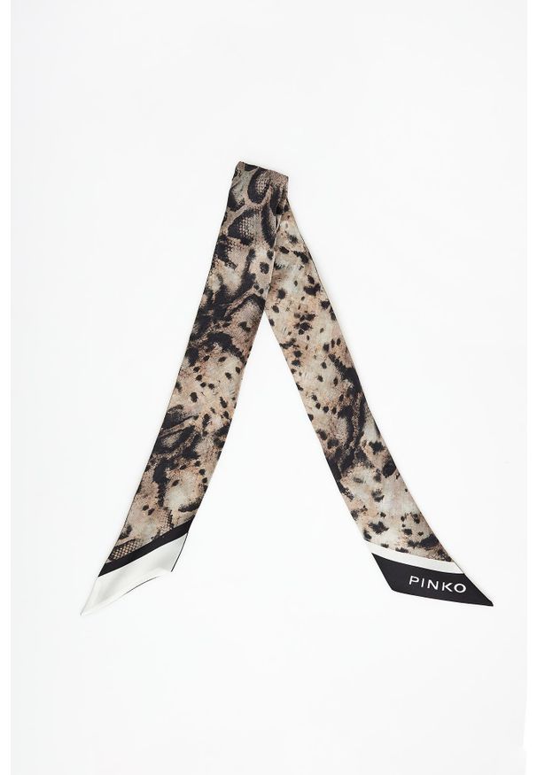Pinko - Apaszka damska z jedwabiem Pogo PINKO. Materiał: jedwab