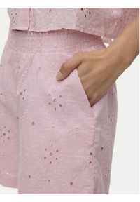 Vero Moda Szorty materiałowe Eliza 10346709 Różowy Regular Fit. Kolor: różowy. Materiał: bawełna #3