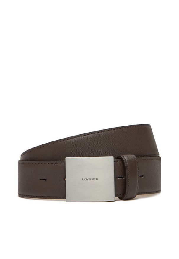 Calvin Klein Pasek Męski Plaque Buckle 35Mm LV04D7013G Kolorowy. Materiał: skóra. Wzór: kolorowy