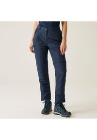 Regatta - Damskie spodnie Chaska Zip Off. Kolor: niebieski. Materiał: poliester, tkanina. Sport: turystyka piesza #1