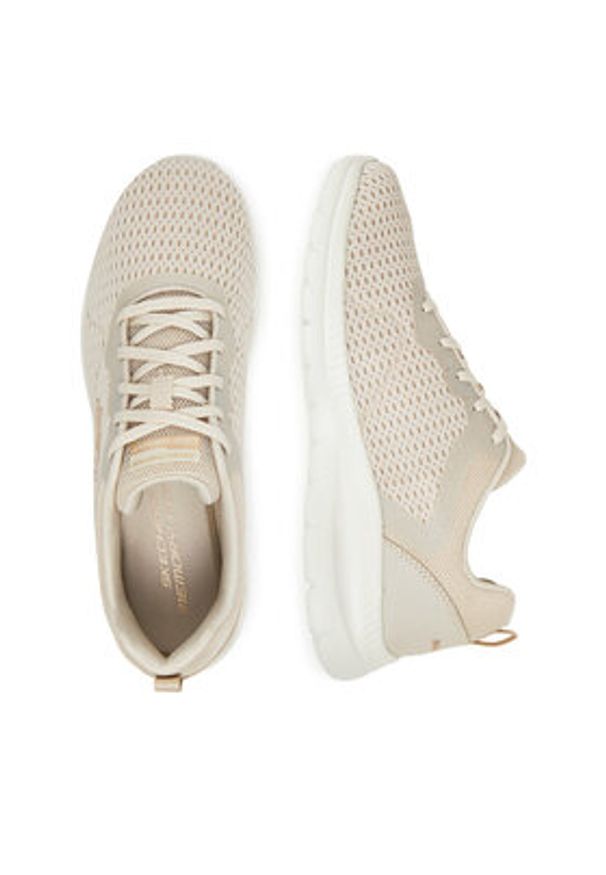 skechers - Skechers Sneakersy BOUNTIFUL 12607 NAT Beżowy. Kolor: beżowy. Materiał: materiał