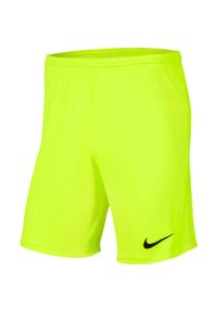 Spodenki piłkarskie męskie Nike Dry Park III treningowe szybkoschnące Dri Fit. Kolor: zielony. Technologia: Dri-Fit (Nike). Sport: piłka nożna