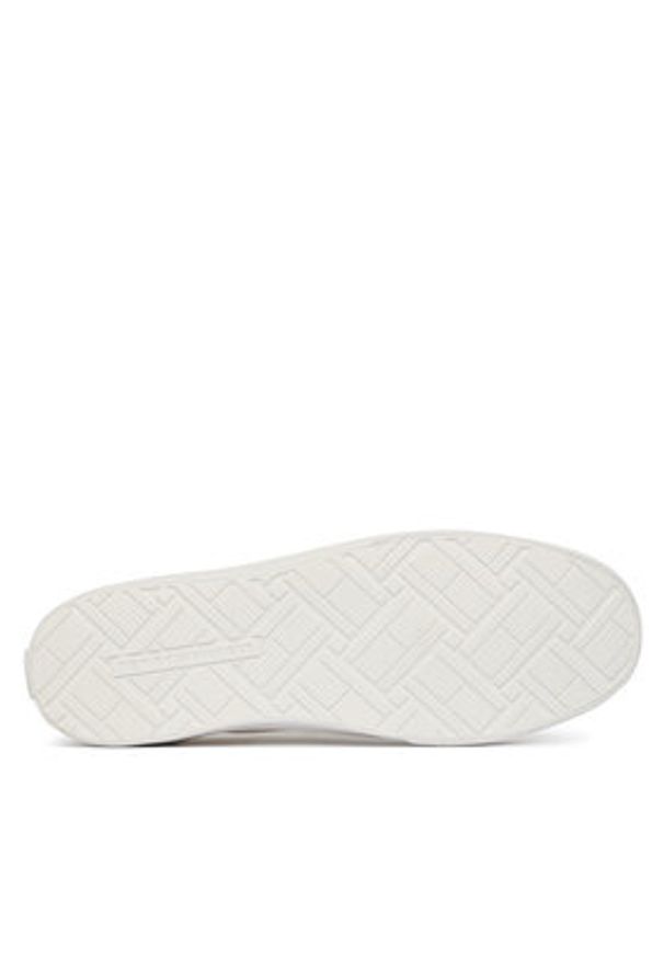 TOMMY HILFIGER - Tommy Hilfiger Tenisówki Th Low Profile Vulc Canvas FW0FW09102 Biały. Kolor: biały. Materiał: materiał