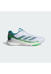 Adidas - Buty Crazyquick Padel. Zapięcie: zamek. Kolor: zielony, biały, wielokolorowy. Sport: tenis