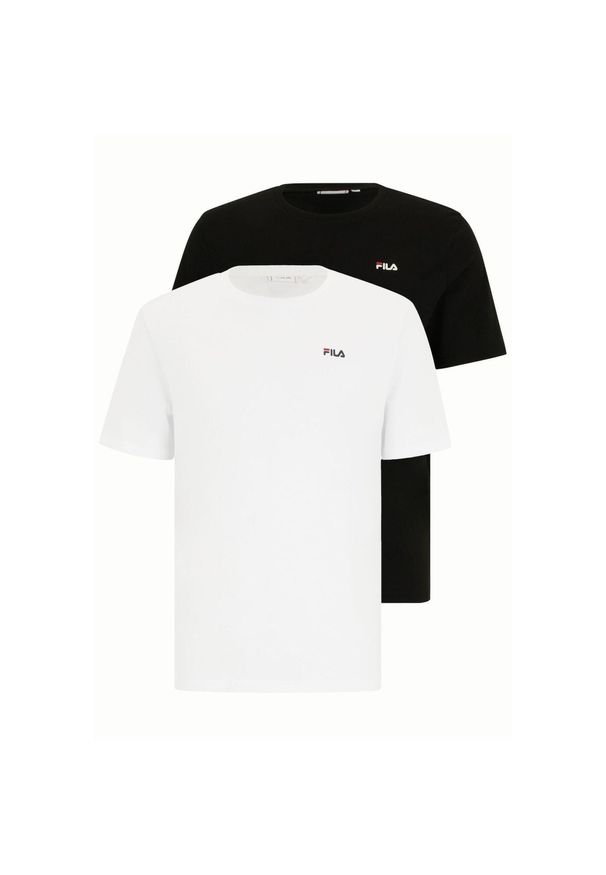 Koszulka męska Fila Brod 2pak. Kolor: wielokolorowy, biały, czarny. Sport: joga i pilates