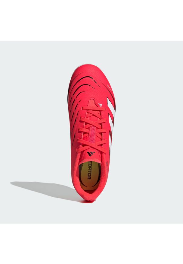 Adidas - Buty Predator League FG/MG Kids. Kolor: czerwony, czarny, wielokolorowy, biały. Materiał: materiał