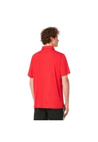 Koszulka Polo Męska Oakley Divisional UV II T-shirt. Typ kołnierza: polo. Kolor: czerwony