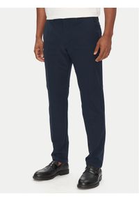 BOSS Spodnie materiałowe T_Commuter-Slim 50534303 Granatowy Slim Fit. Kolor: niebieski. Materiał: syntetyk