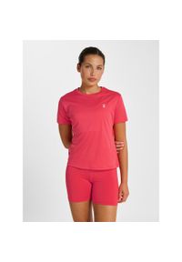 Damski jersey Hummel Pulse. Kolor: czerwony, wielokolorowy, brązowy. Materiał: jersey. Sport: fitness #1