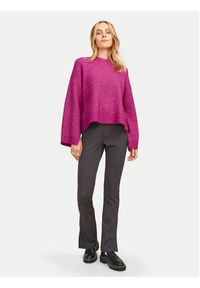 JJXX Sweter Sigga 12255358 Różowy Relaxed Fit. Kolor: różowy. Materiał: syntetyk #4