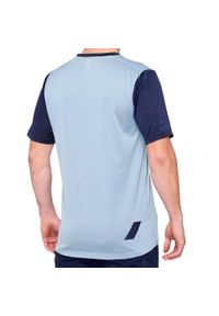 Dżersej z krótkim rękawem 100% ridecamp. Kolor: niebieski. Materiał: jersey. Długość rękawa: krótki rękaw. Długość: krótkie. Sport: kolarstwo