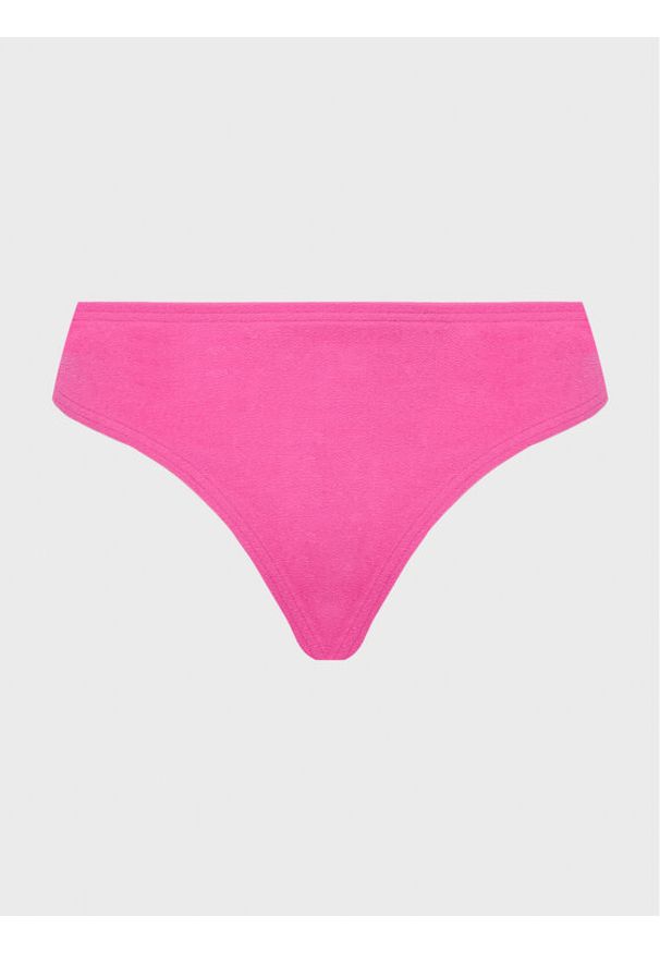 Calvin Klein Swimwear Dół od bikini KW0KW01886 Różowy. Kolor: różowy. Materiał: syntetyk