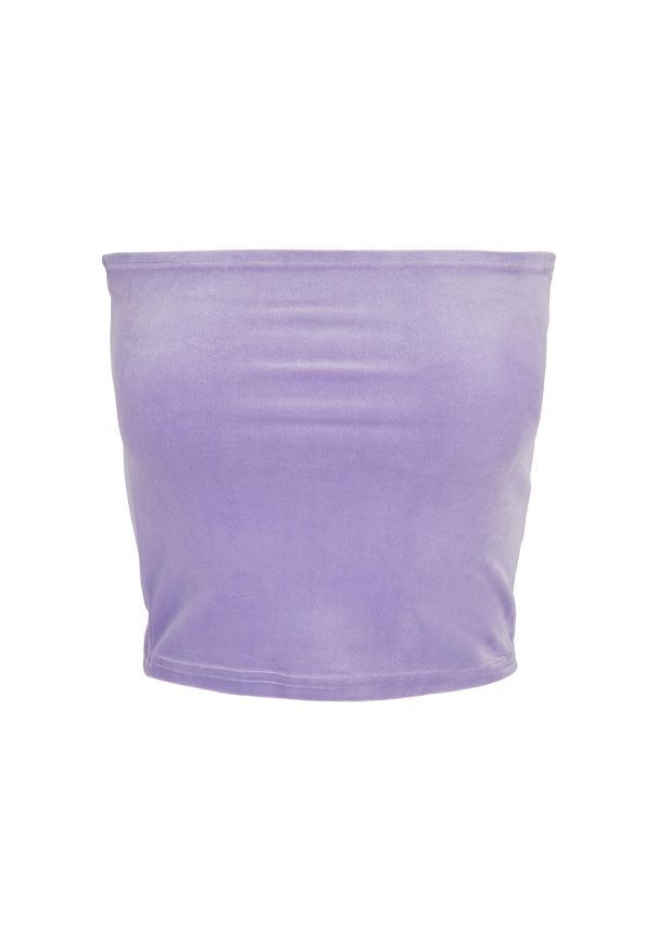 Damski tank top Urban Classics velvet tube(GT). Kolor: niebieski