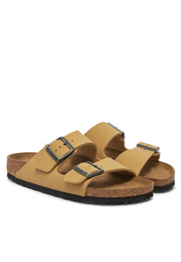 Birkenstock Klapki Arizona Birko-Flor 1029151 Beżowy. Kolor: beżowy. Materiał: skóra
