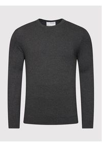 Selected Homme Sweter Berg 16074682 Szary Regular Fit. Kolor: szary. Materiał: bawełna #4