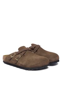 Birkenstock Klapki Blair D-Buckle 1032983 Brązowy. Kolor: brązowy. Materiał: zamsz, skóra #4