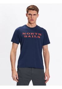 North Sails T-Shirt Graphic 692838 Granatowy Regular Fit. Kolor: niebieski. Materiał: bawełna