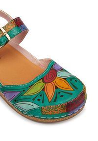 Laura Vita Sandały Facscineo 02 Zielony. Kolor: zielony. Materiał: skóra #3