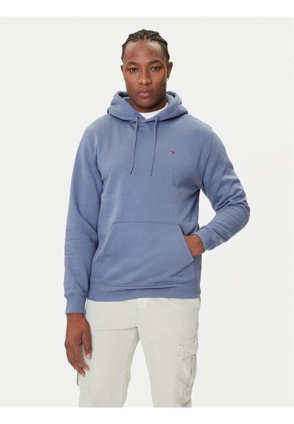 Tommy Jeans Bluza DM0DM20742 Niebieski Regular Fit. Kolor: niebieski. Materiał: bawełna