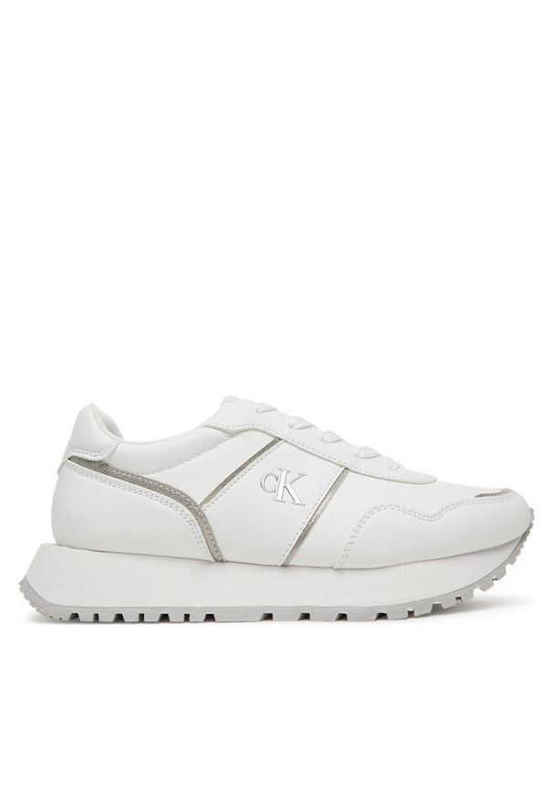 Sneakersy Calvin Klein Jeans. Kolor: biały