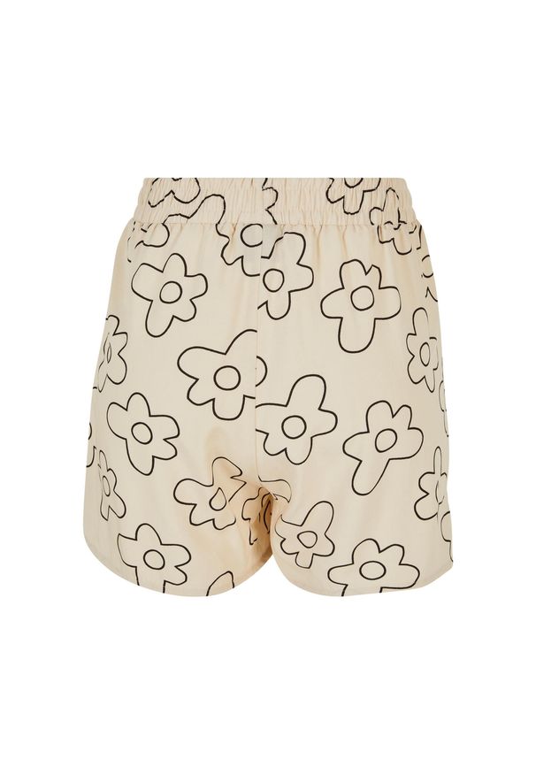 Damskie Szorty resortowe z wiskozy Urban Classics AOP. Kolor: beżowy. Materiał: wiskoza. Długość: krótkie. Sezon: lato