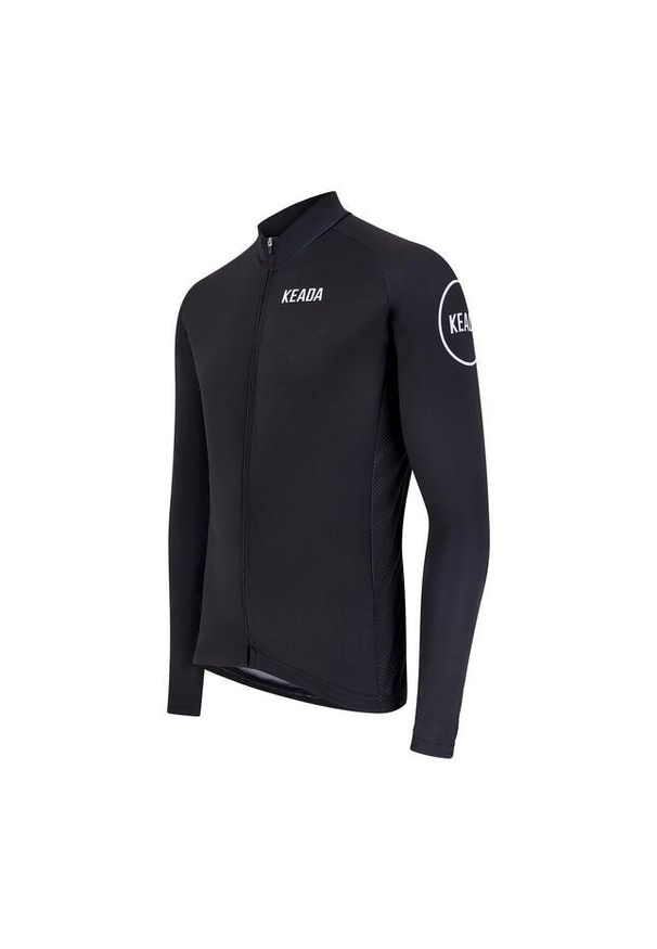 KEADA SPORTS - Damska koszulka kolarska z długim rękawem – Czarna. Kolor: czarny. Długość rękawa: długi rękaw. Długość: długie. Sport: kolarstwo
