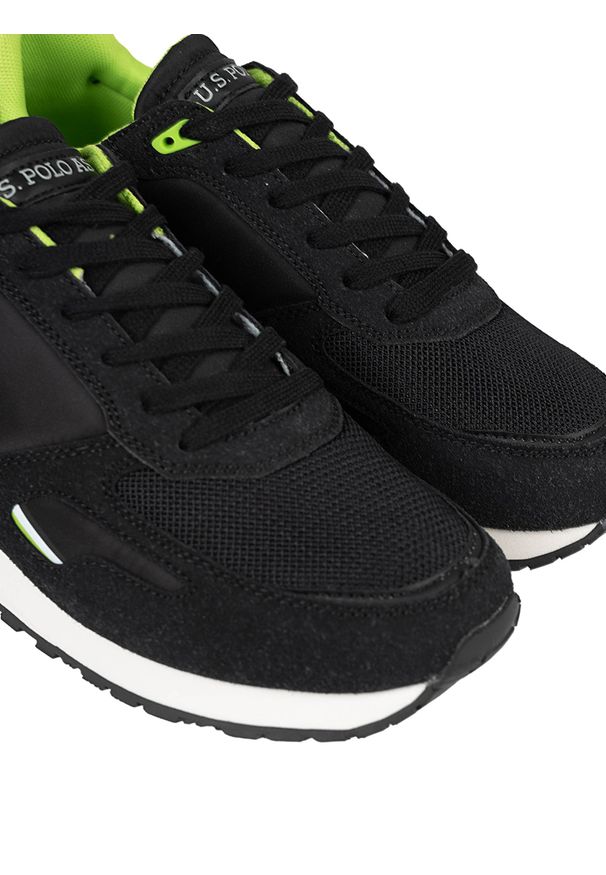 U.S. Polo Assn. Sneakersy "Tabry003" | Tabry 003 | Mężczyzna | Czarny. Kolor: czarny. Materiał: skóra ekologiczna, materiał. Wzór: aplikacja, nadruk