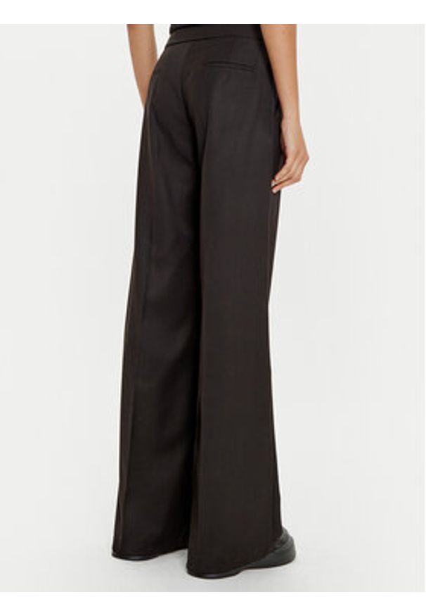 ACCESS FASHION Spodnie materiałowe 44-5039-116 Czarny Wide Leg. Kolor: czarny. Materiał: syntetyk