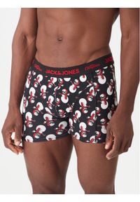 Jack & Jones Komplet bokserki i skarpety Snow Skulls Giftbox 12285138 Czarny. Kolor: czarny. Materiał: bawełna