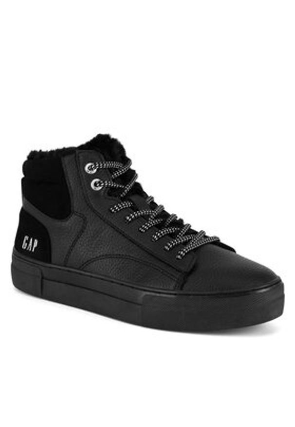 GAP - Gap Sneakersy PORTLAND CUP MID W GP505011AW-BKBK Czarny. Kolor: czarny. Materiał: materiał