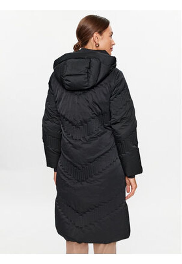 Guess Płaszcz zimowy W3BL42 WFSV2 Czarny Regular Fit. Kolor: czarny. Materiał: syntetyk. Sezon: zima