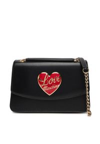 Love Moschino - LOVE MOSCHINO Torebka JC4184PP1NLP0000 Czarny. Kolor: czarny. Materiał: skórzane