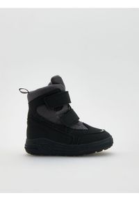Reserved - Wodoodporne buty na rzepy - czarny. Zapięcie: rzepy. Kolor: czarny. Materiał: materiał