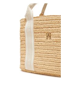 TOMMY HILFIGER - Tommy Hilfiger Torebka Th Spring Logo Mini Tote AW0AW17199 Beżowy. Kolor: beżowy #5