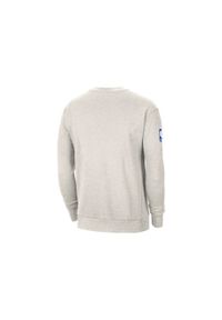 Nike - Bluza męska nike nba brooklyn nets fleece courtside 75 crewneck birch heather. Kolor: szary. Sport: bieganie
